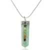 Green Flourite Seven Chakra Bridge Pendant