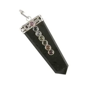 Hematite Seven Chakaras Bridge Pendant