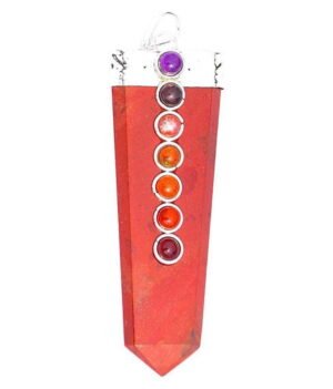 Red Aventurine Seven Chakra Bridge Pendant