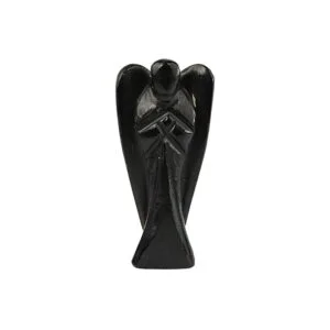 1 Inch Black Tourmaline Agate Angel