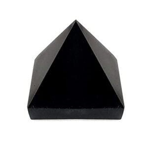 Black Tourmaline Agate Pyramid