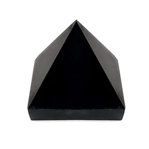 Black Tourmaline Agate Pyramid