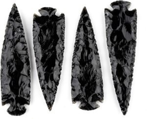 Obsidian Mastery 4-Inch Black Arrowheads