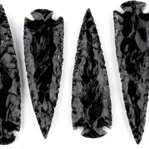 Obsidian Mastery 4-Inch Black Arrowheads