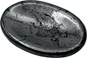 Pyrite Agate Worry Stone