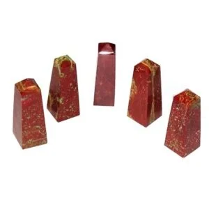 Red Jasper Agate stone Tower