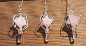 Rose Quartz Merkaba Star Pendulum