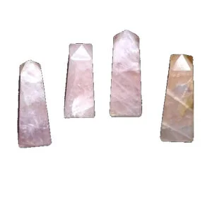 Rose Quartz Stone Tower