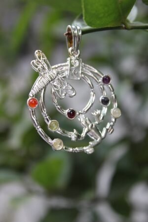 Serene Chakra Frog Metal Pendants