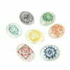 7 Chakra Clear Crystal Quartz Engraved Set