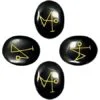 Black Agate Arch Angel Reiki Heart Sets