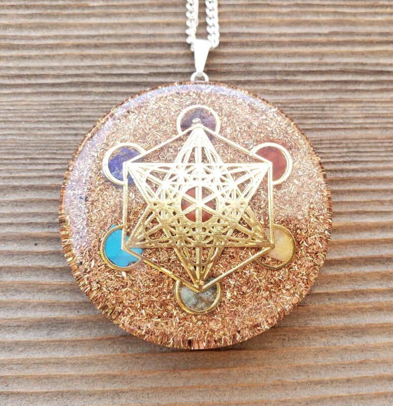 Chakra Copper Orgone Pendants