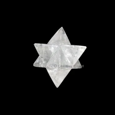 Crystal Quartz Big Merkaba Stars