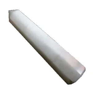 Polished White Agate Obelisks