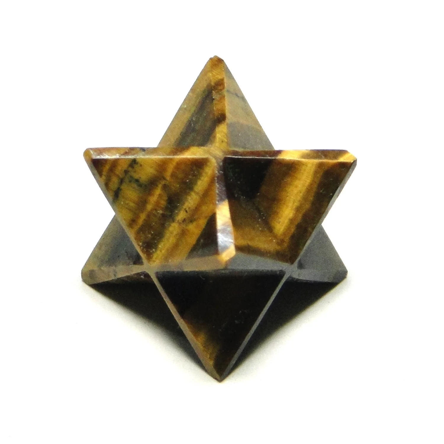 Tiger Eye Small Merkaba Stars