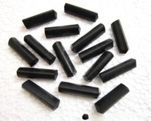 "Black Tourmaline Elegance: Single-Terminated Pencils"