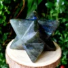 "Labradorite Luminary: 12-Point Handmade Star Pendant"