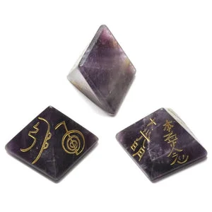 Amethyst Reiki Pyramids