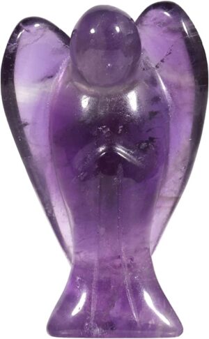 Amethyst Crystal Angel Pendant