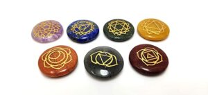 Bonded 7 Chakra Disc Cabochon