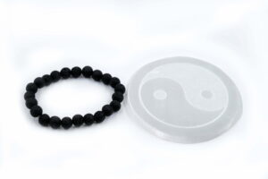 Black Agate Beaded Bracelets