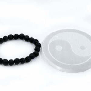 Black Agate Beaded Bracelets