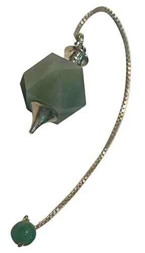 Green Aventurine Octagonal Faceted Pendulum