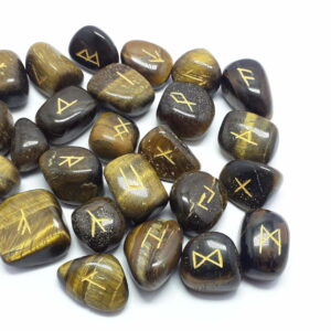 Mehndi Agate Tumbled Rune Set