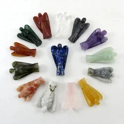Mix 2 Inch Gemstone Angel Pendants