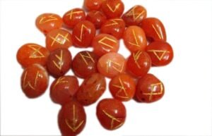 Red Carnelian Rune Set