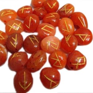 Red Carnelian Rune Set