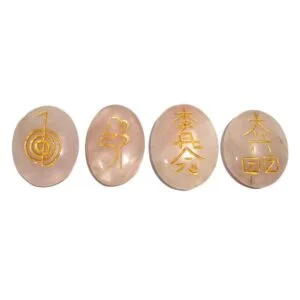 Rose Quartz Oval Reiki Set