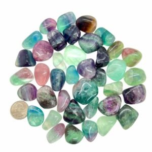 Multi Fluorite Tumbled Stone
