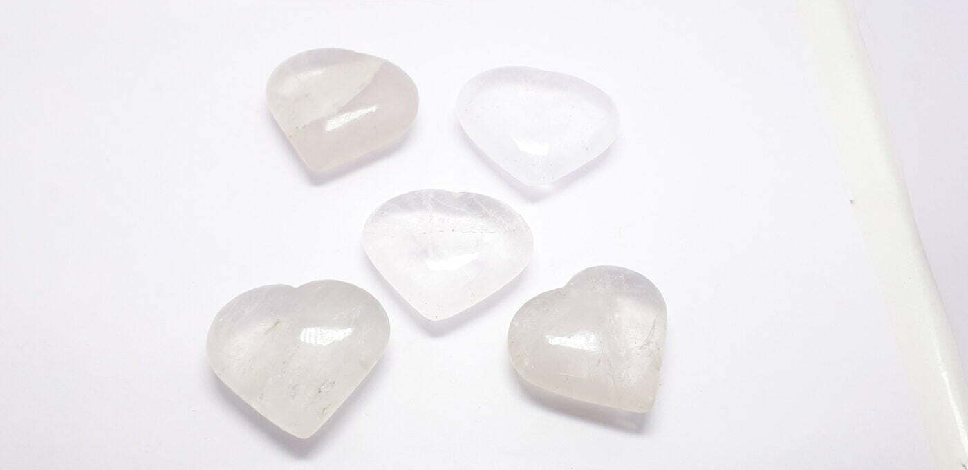 Selenite Heart Crystals