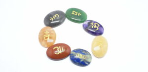 7 Chakra Worry Stone Set With Beej Mantra