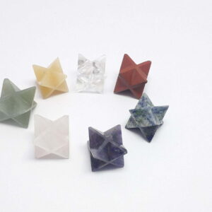 Mix Gemstone Small Merkaba Stars