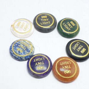 Mix Gemstone With Zibu Prosperity Angel Symbol Worry Stone