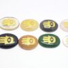 Mix Gemstone Worry Stone With Hamsa Hand Symbol