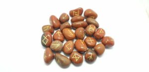 Red Jasper Tumble Stone Runes