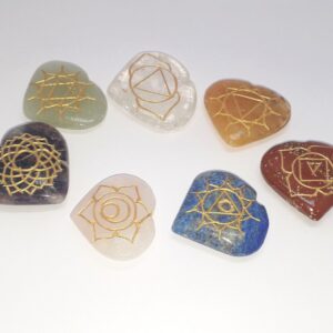 Seven Chakra Heart Shape Healing Set