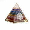 Orgonite Pyramid - Seven Chakra Flower of Life