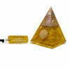 Citrine Orgonite Pyramid with Citrine pendent