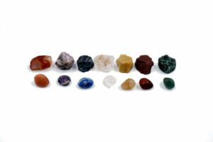 Sevan Chakra Heeling 7 Stone Tumbled Crystal Set