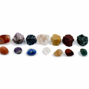 Sevan Chakra Heeling 7 Stone Tumbled Crystal Set