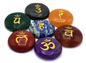 Wholesale Om Lipi Engraved Seven Chakra Set