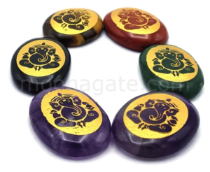 Wholesale Ganesha Engraved Worry Stones