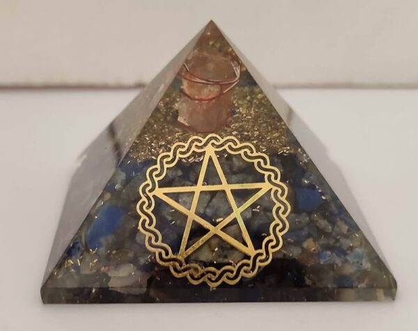 Lapis Lazuli Star of David Orgone Energy Pyramid for Sale