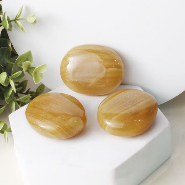 Bulk Yellow Calcite Large Palm Stones-Healing palm stones-Crystal Bulk Natural Palm Stones