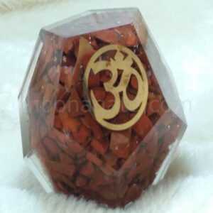 Red Jasper OM Orgone Energy Dodecahedron