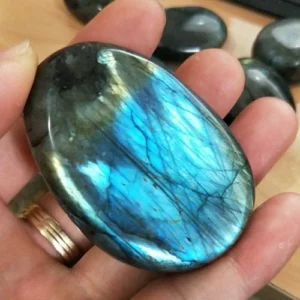 Labradorite Crystal Palm Stones